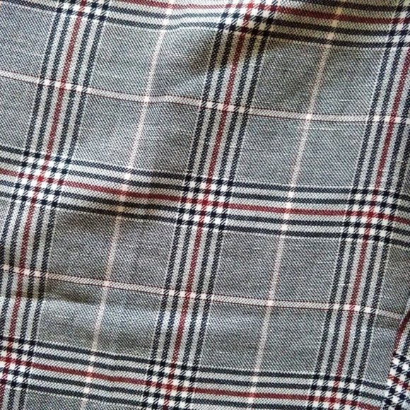 NWOT Topshop High Waist Linen Check Trousers Capri Ankle Size Small 4 - Picture 8 of 8